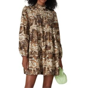 GANNI Tiger’s Eye Poplin Dress